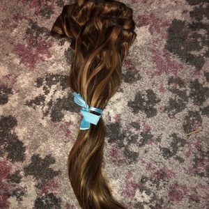 Clip in hair extensions